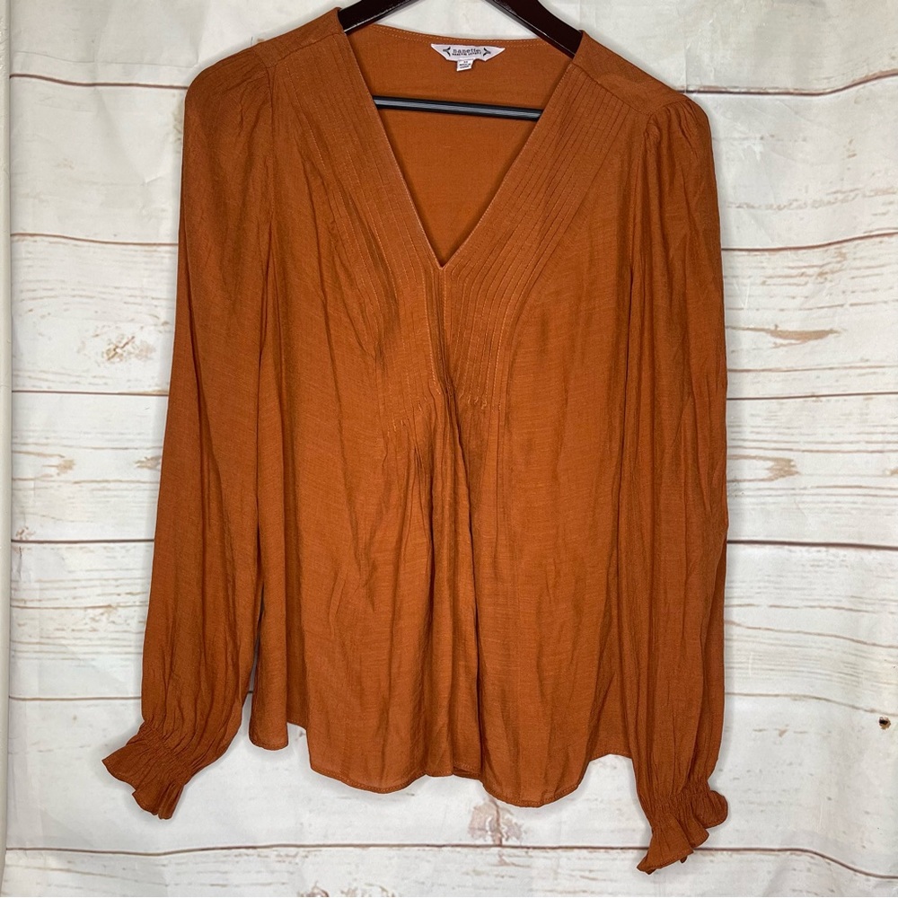 NWT $68 • Nanette • Nanette Lepore • Blouse • Gingerbread • Medium